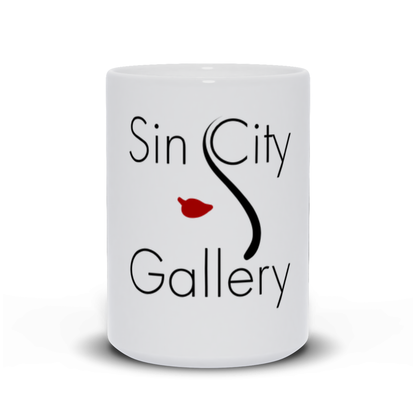 SIN CITY GALLERY Ceramic Mug, Inspired by Francois Dubeau, 15oz, Dishwasher & Microwave Safe