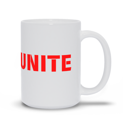 SLUTS UNITE Ceramic Mug, Empowerment Slogan, 15oz, Dishwasher & Microwave Safe